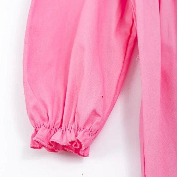 Boutique Christmas Nutcracker Girls Smocked Embroidered Dress - Picture 3 of 6